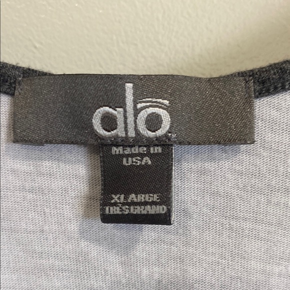 ALO Yoga Gray Camisole Relaxed Asymmetrical Top - Picture 2 of 6